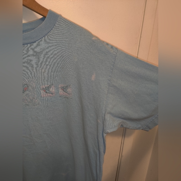 Vintage Gorpcore Shirt Large XL Palm Springs Hummingbirds Nature Distressed Bird - Picture 5 of 12